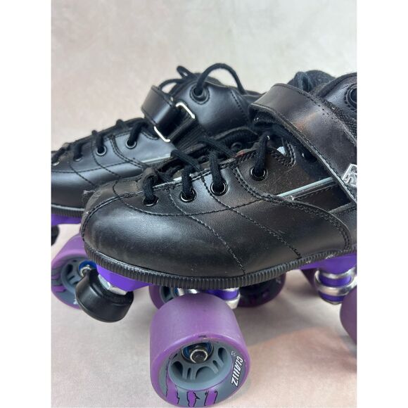 Rock Skates GT-50 Black Roller Skates Size 7 M (8 W) USA Sure Grip Roller Derby - Picture 2 of 11